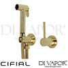 Cifial 34583MI-X11 PVD X11 Mini Round Douche Set Spare Parts