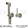 Cifial 34583MI-X20 PVD X20 Mini Round Douche Set Spare Parts