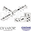 Grohe 34592002 Mixer Spare Tech Diagram