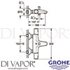 Grohe 34598000 Mixer Spare Diagram