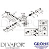Grohe 34598000 Mixer Spare Tech Diagram