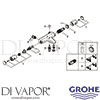 Grohe 34599000 Mixer Spare Tech Diagram