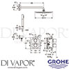 Grohe 34627000 Spare Diagram
