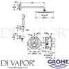 Grohe 34630000 Spare Diagram