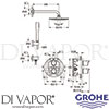 Grohe 34631000 Spare Diagram
