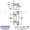 Grohe Automatic 2000 Thermostatic Shower Mixer Dimensions