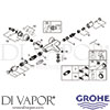 Grohe 34665000 Mixer Spare Tech Diagram