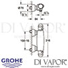 Grohe Sentosa Thermostat Shower Mixer Dimensions