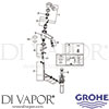 Grohe 34702001 Spare Tech Diagram
