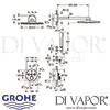 Grohe Grohtherm SmartControl Perfect Shower Set Rainshower Smartactive 310 Dimensions