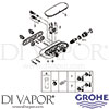 Grohe 34714000 Mixer Spare Diagram