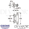 Grohe Grohtherm Special Thermostatic Shower Mixer Dimensions