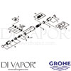 Grohe 34755000 Mixer Spare Tech Diagram