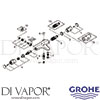 Grohe 34756000 Mixer Spare Tech Diagram