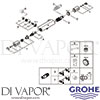 Grohe 34762000 Mixer Spare Tech Diagram