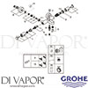 Grohe 34766000 Mixer Spare Tech Diagram