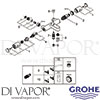 Grohe 34770000 Mixer Spare Tech Diagram