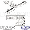 Grohe 34781000 Mixer Spare Tech Diagram