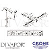 Grohe 34783000 Mixer Spare Tech Diagram
