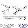 Grohe 34787000 Mixer Spare Tech Diagram