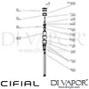 Cifial 34800M10 Techno M10 Joystick Deck Valve Dimension