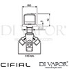 Cifial Adele Deck Diverter Dimensions