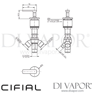Cifial 34840T4 TH400 Deck Diverter Lever Spare Parts