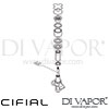 Cifial 34840T4K TH400 Deck Diverter Cross Dimension