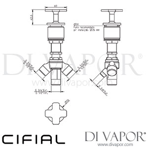 Cifial 34840T4K TH400 Deck Diverter Cross Spare Parts