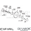 Cifial 34842EM Emmie Wall Diverter Dimension