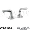 Cifial 34890HM Hexa Lever Pair Inch Deck Bath Valves Spare Parts