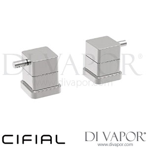 Cifial 34890QD Mini Square Pair 3/4 Inch Deck Bath Valves Spare Parts