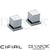 Cifial 34890SQ Quadrado Pair Deck Valves Spare Parts