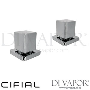 Cifial 34891CU Cudo Pair 3/4 Inch Deck Bath Valves Spare Parts