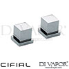 Cifial 34891SQ Quadrado Pair Deck Valves Spare Parts