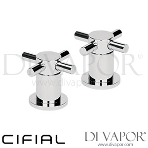Cifial 34891TB Techno X300 Pair Deck Bath Valves Spare Parts