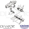 Grohe 34952 Mixer Spare Tech Diagram