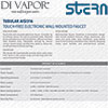 Stern Touchless Tap Document
