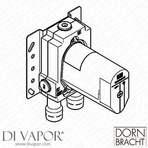 Dornbracht Concealed Part for Concealed Single Lever Mixer with or without Diverter & Back Flow Prevention 3502197090 Spare Parts