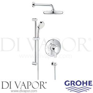Grohe 35051001 Europlus Perfect Shower Set with Tempesta 210 Spare Parts