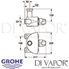 Grohe Grohtherm XL Thermostat Mixer Dimensions