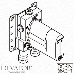 Dornbracht Concealed Part for Thermostat with Built-in Isolators 3542697090 Spare Parts