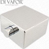 Frontline PCSP4 (BIQPTC01) Evoke, Cube & Ixos Twin & Triple Shower Valve Square 42mm x 42mm Temperature Control Handle for F88881-L Thermostatic Cartridge - 35479 Compatible Spare