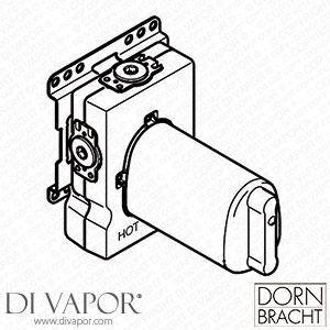 Dornbracht Concealed Part for xTool Thermostat Module without Volume Control 3/4 Inch 3550397090 Spare Parts