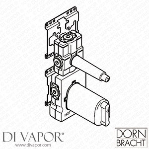 Dornbracht Concealed Part for xTool Thermostat Module with One valve 3/4 Inch 3551197090 Spare Parts