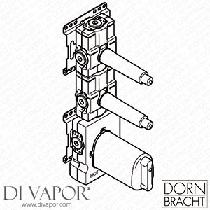 Dornbracht Concealed Part for xTool Thermostat Module with Two valves 3/4 Inch 3552197090 Spare Parts