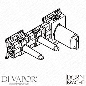 Dornbracht Concealed Part for xTool Thermostat Module with Two valves 3/4 Inch 3552497090 Spare Parts
