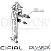 Cifial M3 Built-In Valve 3 Outlets Spare Part