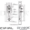 Cifial M3 Built-In Valve 3 Outlets Spare Parts