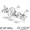 Cifial Edwardian Built-In Wall Thermostat 1 Outlet Dimension